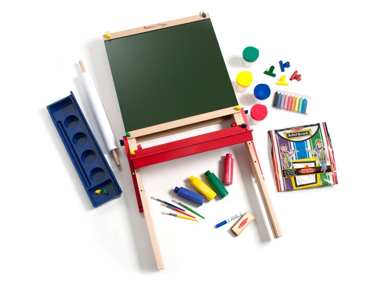 melissa and doug easel and art supplies