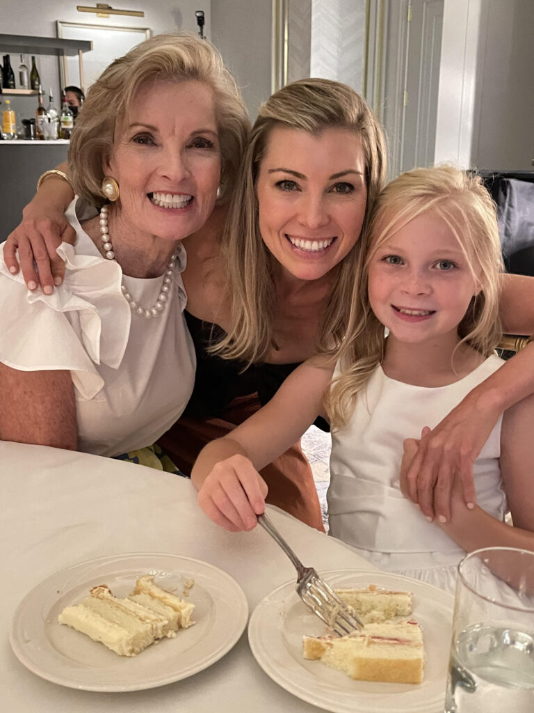 three generations of strong women